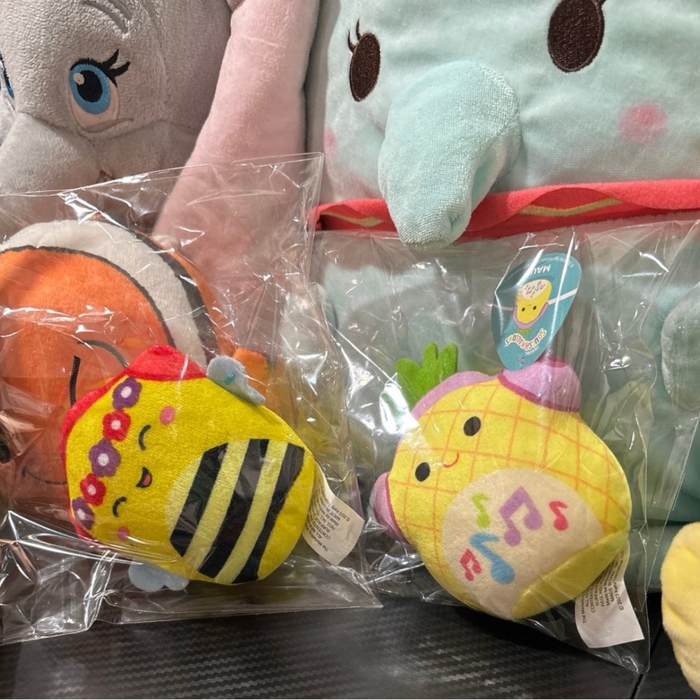 McDonalds Original Squishmallows Plush 2023 Maui the Pineapple & Sunny The Bee